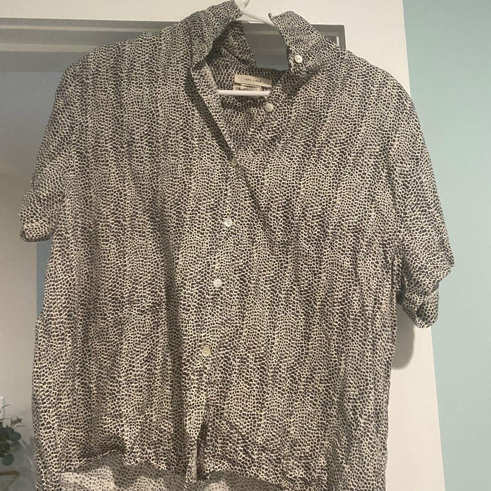 Christian Siriano Linen Blouse